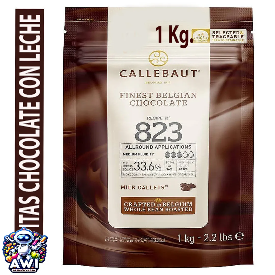 CHOCOLATE NEGRO CALLEBAUT 823 (1 Kg.)