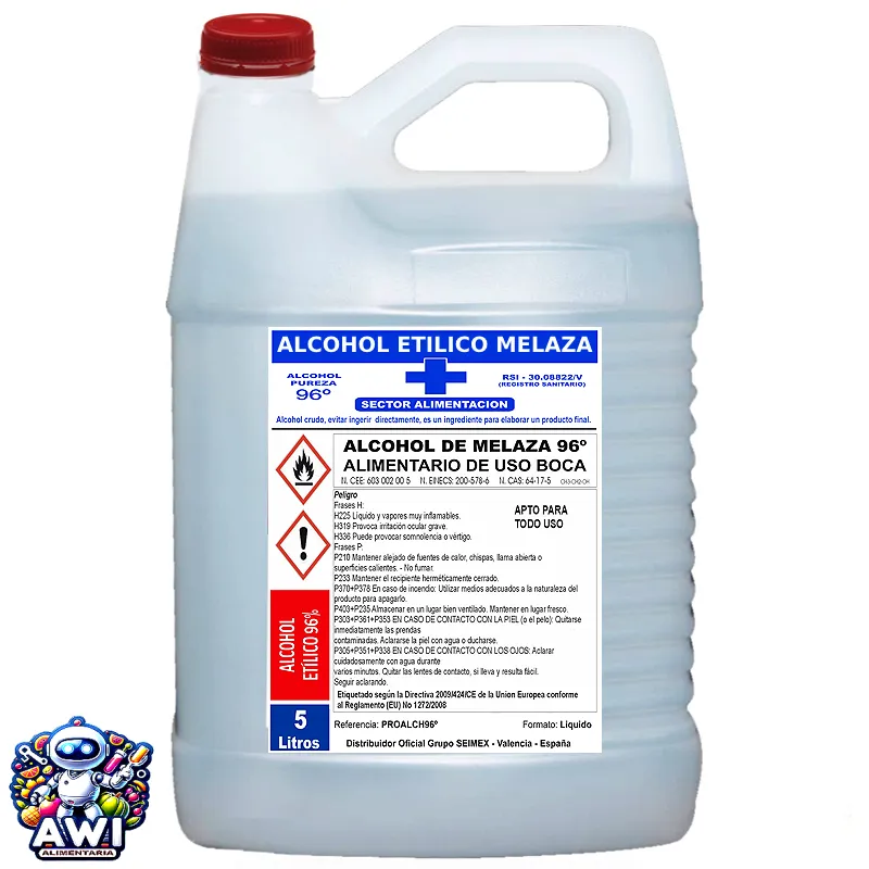 ALCOHOL DE MELAZA 96% ALIMENTARIO - Imagen 8